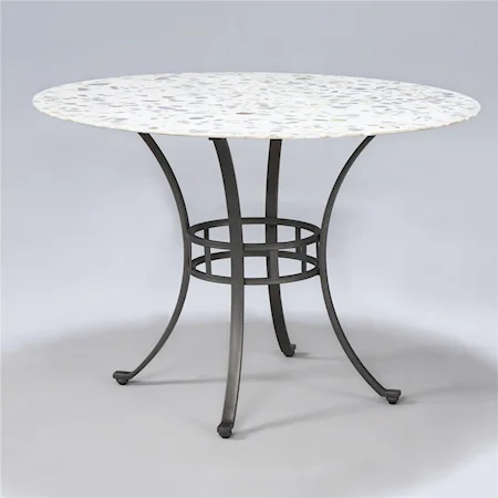 Starmount Inlaid Stone Top Dining Table